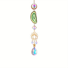6pcs Crystal Suncatcher Indoor Window Hanging Sun Catchers With Prisms