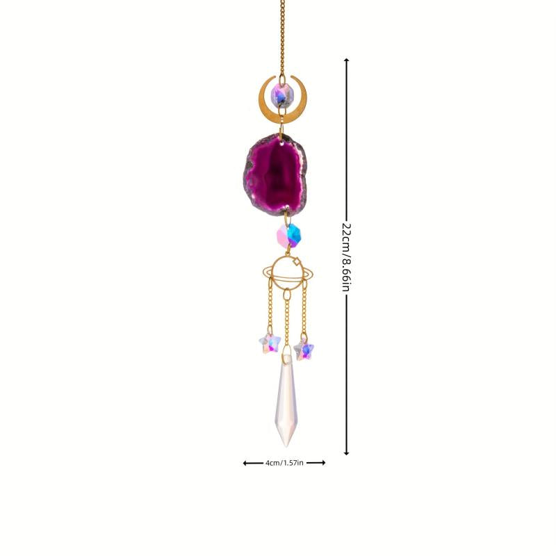 6pcs Crystal Suncatcher Indoor Window Hanging Sun Catchers With Prisms