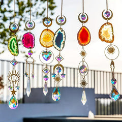 6pcs Crystal Suncatcher Indoor Window Hanging Sun Catchers With Prisms