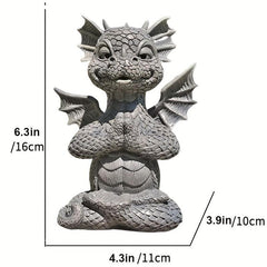 Dragon Statue Resin Ornament Patio Garden Decor