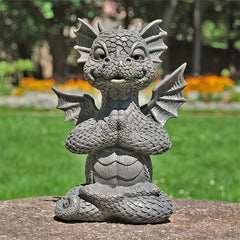 Dragon Statue Resin Ornament Patio Garden Decor