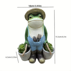 Funny Frogs Garden Statue Frog Yard Decor Outdoor Gardening Frog Ornament