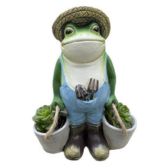 Funny Frogs Garden Statue Frog Yard Decor Outdoor Gardening Frog Ornament