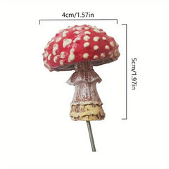 Luminous Red Mushroom Micro Landscape Garden Decoration Ornament