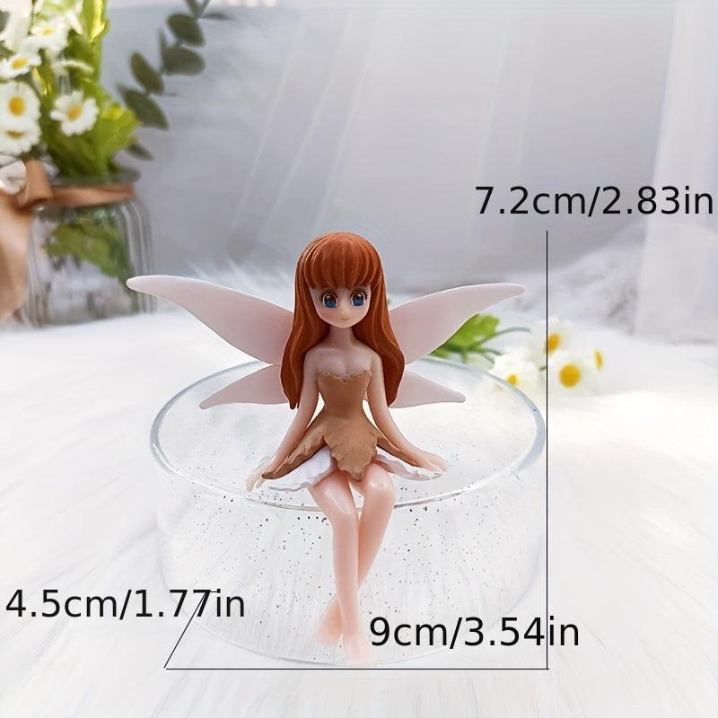 4pcs Resin Fairy Dolls for DIY Fairy Garden Decor