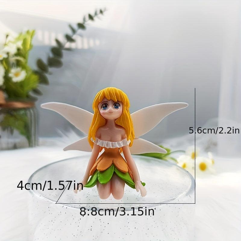 4pcs Resin Fairy Dolls for DIY Fairy Garden Decor