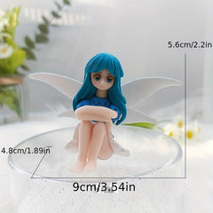 4pcs Resin Fairy Dolls for DIY Fairy Garden Decor