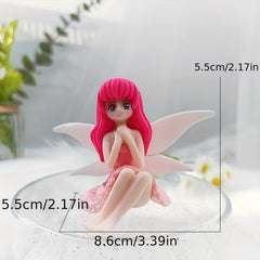 4pcs Resin Fairy Dolls for DIY Fairy Garden Decor