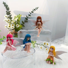 4pcs Resin Fairy Dolls for DIY Fairy Garden Decor