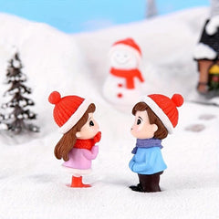 3Pcs Snowsuit Bonsai Dollhouse Landscape Ornaments