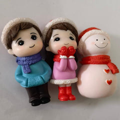 3Pcs Snowsuit Bonsai Dollhouse Landscape Ornaments