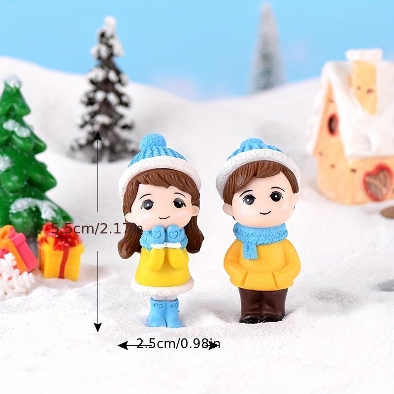 3Pcs Snowsuit Bonsai Dollhouse Landscape Ornaments