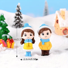 3Pcs Snowsuit Bonsai Dollhouse Landscape Ornaments