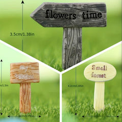 3 Packs English Letter Flower Insert Succulent Potted Decoration