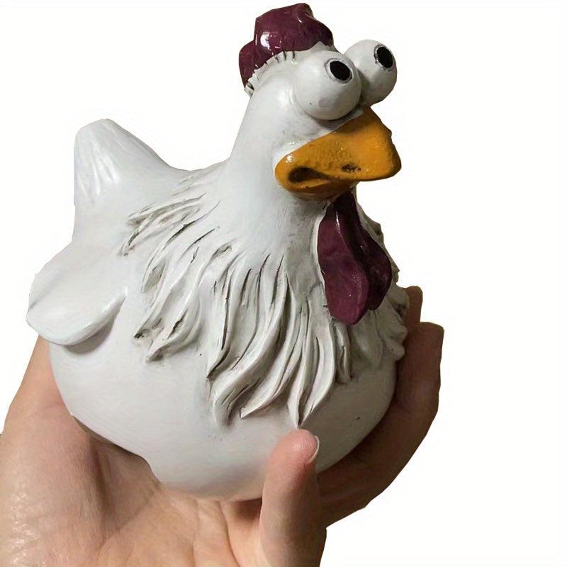 Hen Resin Statue for Outdoor Decor