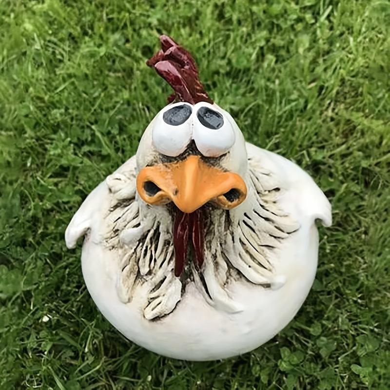 Hen Resin Statue for Outdoor Decor