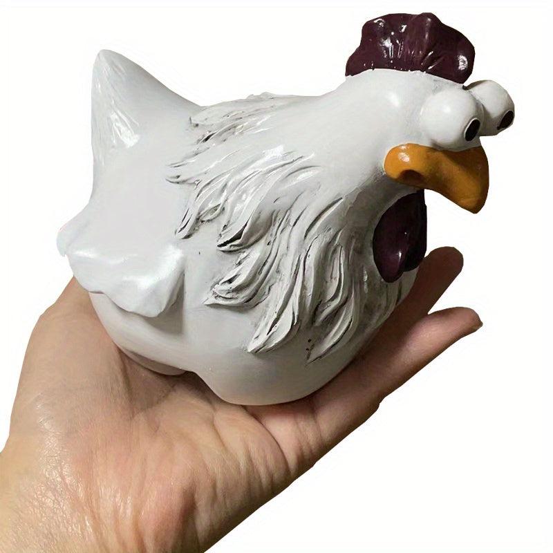 Hen Resin Statue for Outdoor Decor