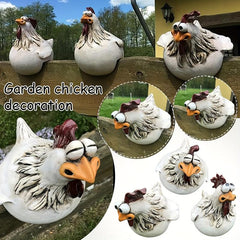 Hen Resin Statue for Outdoor Decor