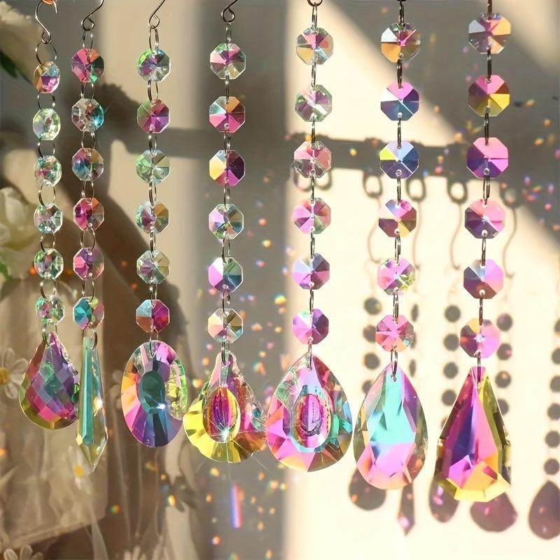 Crystal Suncatcher Window Hanging Rainbow Pendant Decor