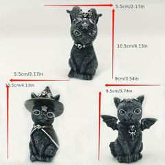 Magic Cat Statue Decor Resin Craft Home Decoration