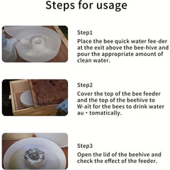 Bee Feeding Device Round Top Water Feeder Beehive