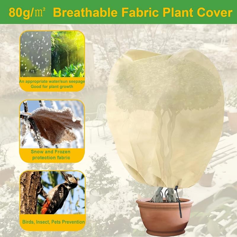 Plant Fleece Frost Protection Jackets - Winter Garden Cover Bag