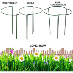 6pcs Plant Support Metal Peony Garden Plant Cage Ring Stakes