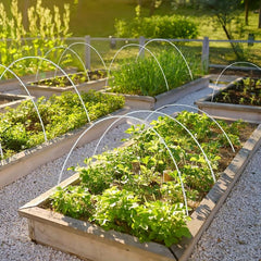 30pcs Greenhouse Hoops for DIY 106 Wider Grow Tunnel Rust Fiberglass Support