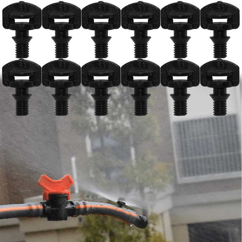 50pcs 360 Degree Barbed Micro Nozzles for Garden Irrigation