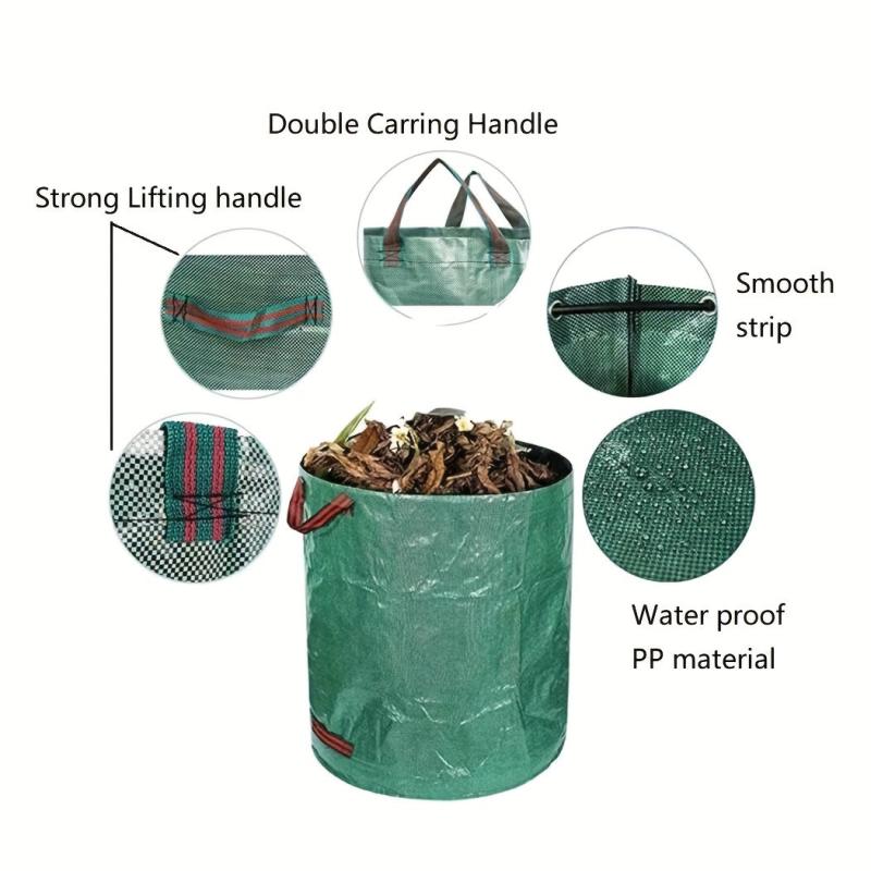 1pc Reusable Garden Garbage Bag 16 27 32 Gallon Garden Collection Bag