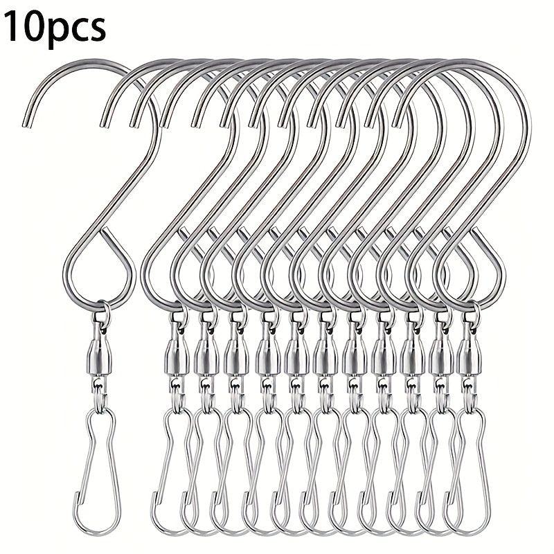 10pcs Double Rotating Windsock Bell Hanging Hooks