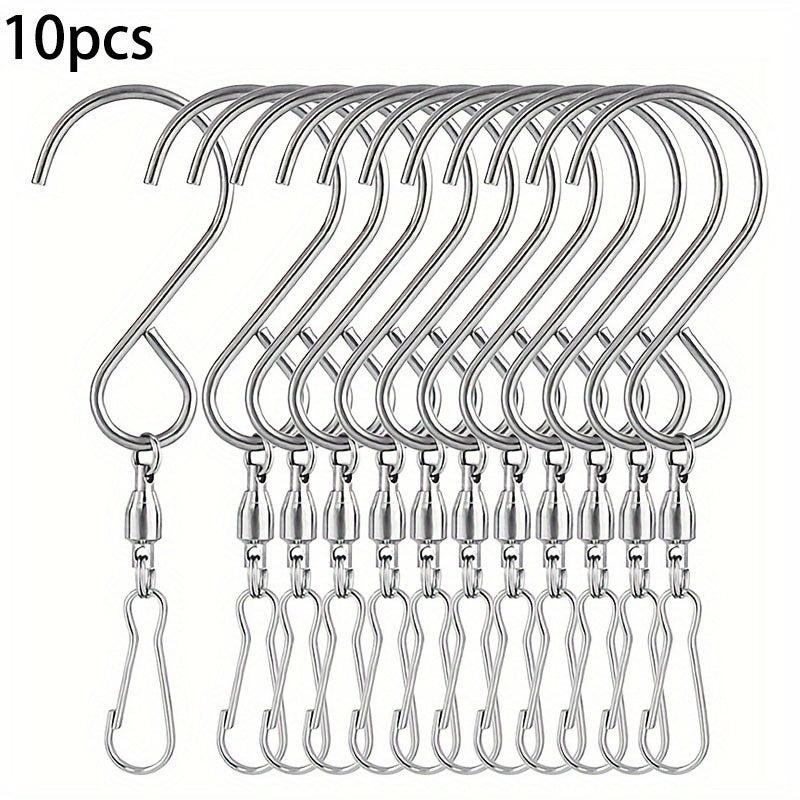 10pcs Double Rotating Windsock Bell Hanging Hooks
