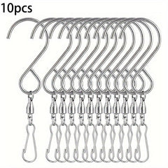 10pcs Double Rotating Windsock Bell Hanging Hooks