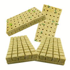 200 Mini Rock Wool Cubes 25x25x25mm for Plant Propagation & Soilless Culture