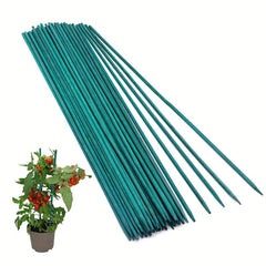 10pcs Plant Sticks Green Plant Stakes for Indoor and Outdoor Plants