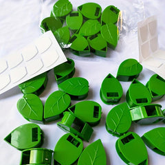 20pcs Invisible Plant Climbing Wall Fixture Vine Bracket Leaf Shape Fixed Buckle