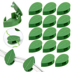 20pcs Invisible Plant Climbing Wall Fixture Vine Bracket Leaf Shape Fixed Buckle