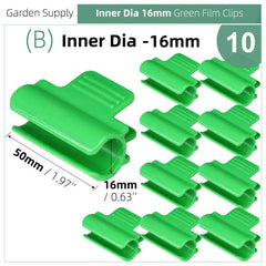 10pcs Greenhouse Film Clamps for Plant Stakes