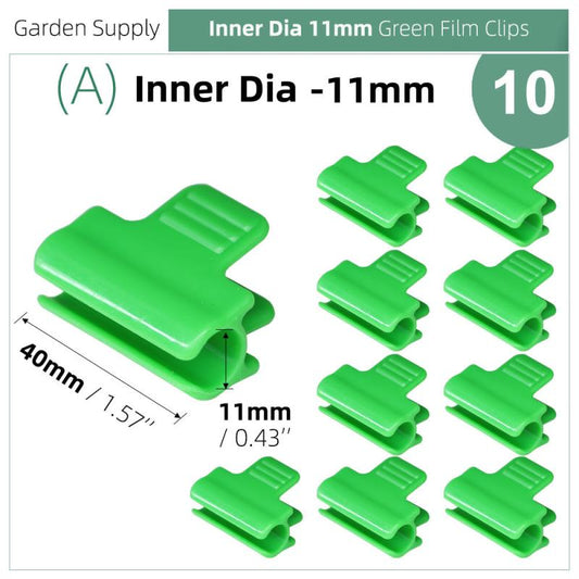 10pcs Greenhouse Film Clamps for Plant Stakes