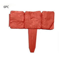 6pcs Plastic Garden Landscape Edging Border Fence