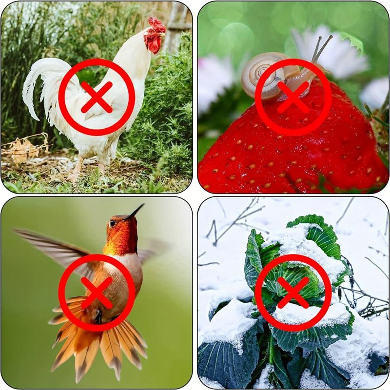 10 Packs Garden Cloches- Plant Covers Protects Plants from Birds and Frost