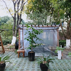 Clear Waterproof Tarpaulin Transparent Tarp Cover PE Film with Grommets