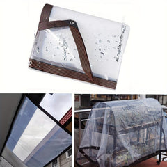 Clear Waterproof Tarpaulin Transparent Tarp Cover PE Film with Grommets