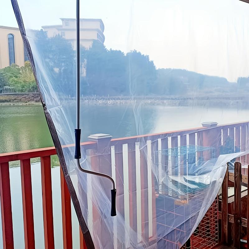Clear Waterproof Tarpaulin Transparent Tarp Cover PE Film with Grommets