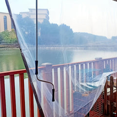 Clear Waterproof Tarpaulin Transparent Tarp Cover PE Film with Grommets