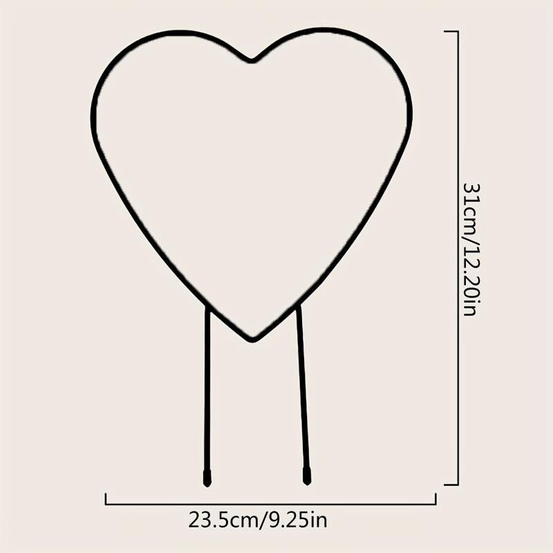 Heart Shaped Plant Support Stake for Garden Balcony - Flower Planting