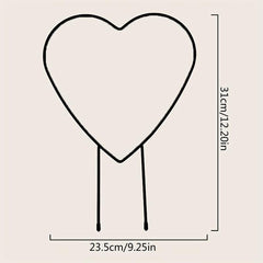Heart Shaped Plant Support Stake for Garden Balcony - Flower Planting