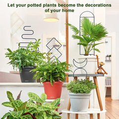 4pcs Small Metal Trellis for Potted Plants - Indoor Plant Climbing Support Stake