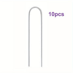 50pcs Landscape Staples 15 24 Cm Heavy Duty Galvanized Garden Ground Stakes