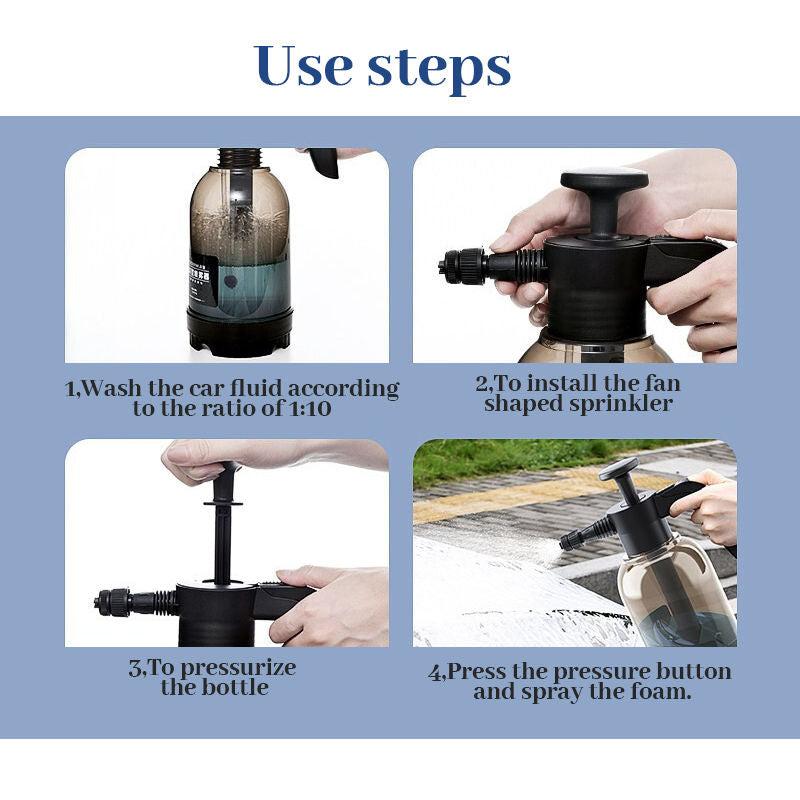 Foam Sprayer Car Wash Hand held Foam Watering Can Air Pressure Sprayer